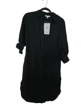 Love Fire Women's Shirt Black Long Size Small NWT Los Angeles Shirt Dress